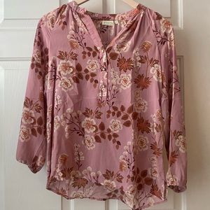 Cora silk blouse Lucas theatre wildflower mauve